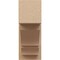 Ekena Millwork 8-in W x 18-in D x 18-in H Balboa Block Rough Cedar Woodgrain TimberThane Outlooker, Primed Tan OUTUR080X18X18BOA44RCPR - alternate 6
